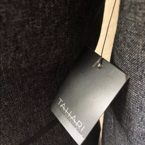 Tahari charcoal gray Cardona blazer with peplum - Picture 6 of 8